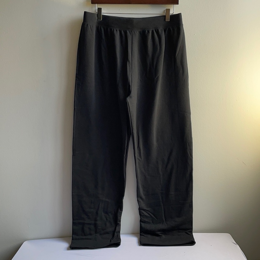 New Black Fleece Sweatpants 1X Petite